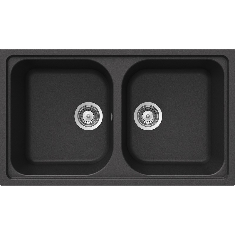 Schock Lithos N200S Spülbecken – Cristalite Plus, Hafer, 79 X 50 X 25 Cm, Hygienisch & Wendbar